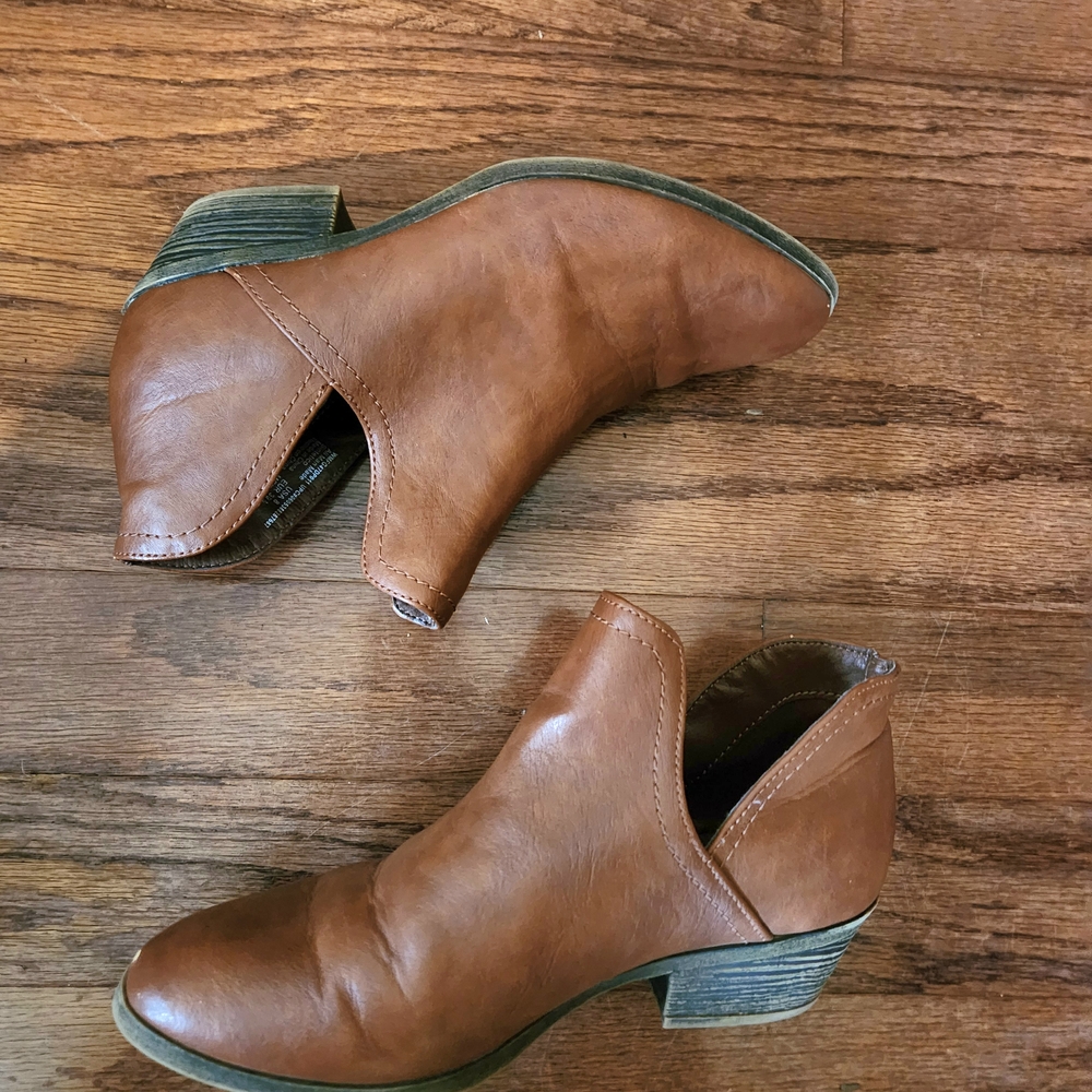 Brown Leather Ankle Boots
